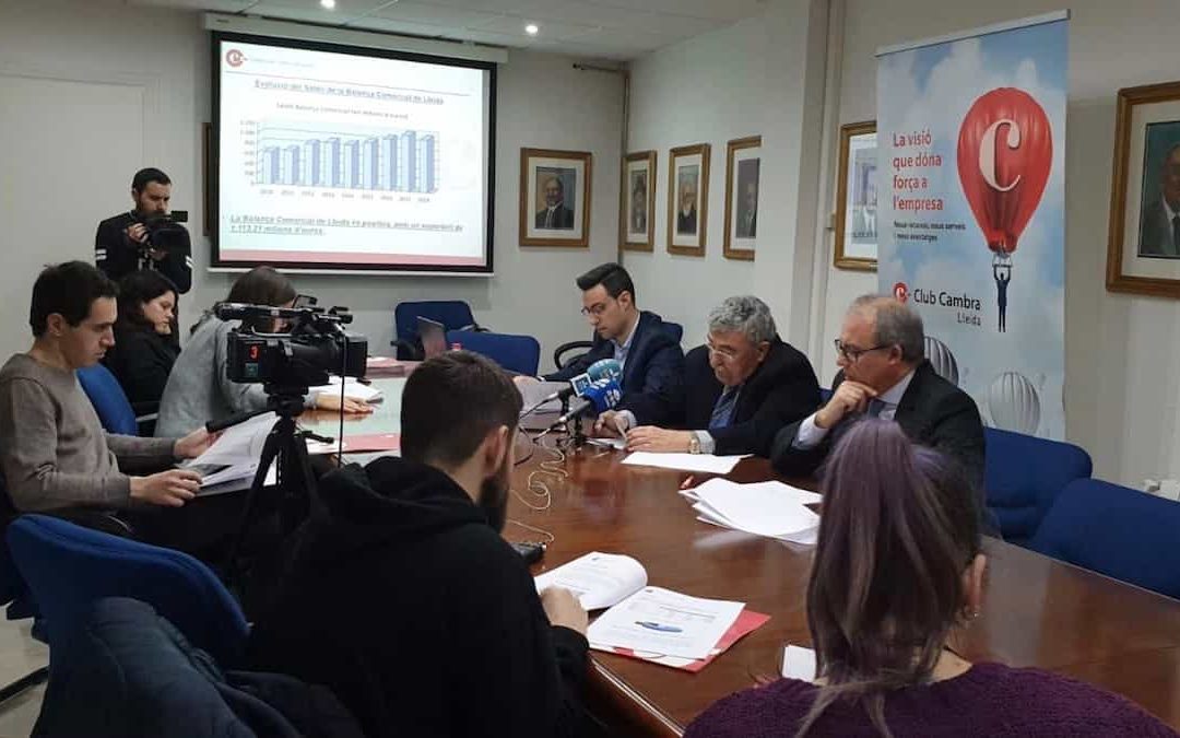 La Balança Comercial de Lleida bat un nou récord d’exportacions el 2018